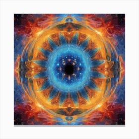 Blue Fire Eye Canvas Print