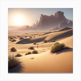 Desert Landscape 4 Canvas Print