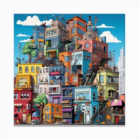 Cityscape 14 Canvas Print