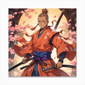 Yogi Adityanath as a Samurai 2 Canvas Print