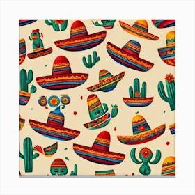 Mexican Hats 5 Canvas Print