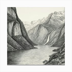 Fjords Of Norway Canvas Print