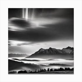 Night In The Mountains Canvas Print