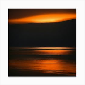 Sunset Over The Dead Sea Canvas Print