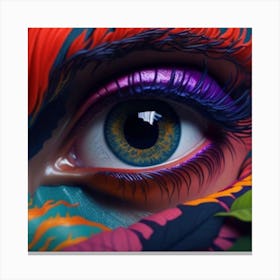 Purple Eyes Canvas Print