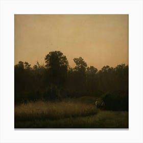 Sunset In The Woods Canvas Print