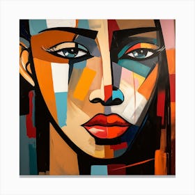 Abstract Woman'S Face 1 Canvas Print