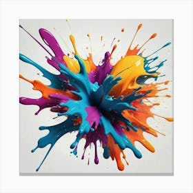 Colorful Paint Splash 14 Canvas Print