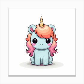 Cute Unicorn 424 Canvas Print