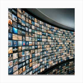 Tv Wall Canvas Print