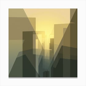 Abstract Cityscape 2 Canvas Print