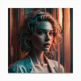 Girl In A Room Canvas Print