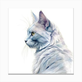 Tiffany Cat Portrait Canvas Print