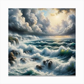 Stormy Seas Dreamscape 1 Canvas Print