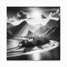 Black And White Photo Canvas Print