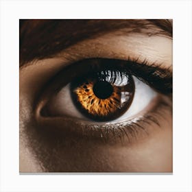 Close Up Of A Woman'S Eye 4 Canvas Print