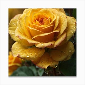 Yellow Rose Canvas Print