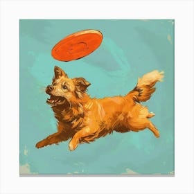 Frisbee Dog 3 Canvas Print