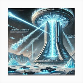 Glacial Nova Array Canvas Print