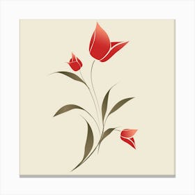 Red Tulips Canvas Print