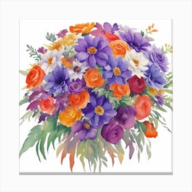 Bouquet Of Flowers Canvas Print