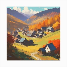 Autumn Village 14 Canvas Print
