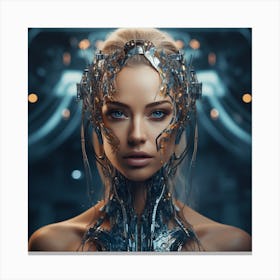 Futuristic Woman 17 Canvas Print