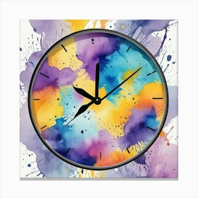 Triangle Geometric Clock Booble Marble Clock Frida Kahlo Clock Prismfold Clock Karma That Goes Around, Comes Around Circle Quote Clock Lucky Cat Clock (74) Canvas Print