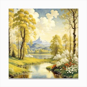 Spring Landscape Canvas Print