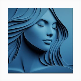 Silhouette a woman 15 Canvas Print