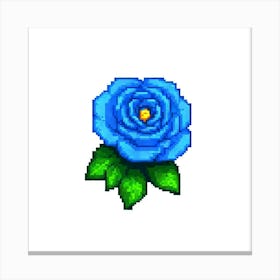 Pixel Rose 10 Canvas Print