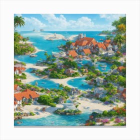 Disney'S Frozen Island Canvas Print