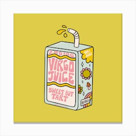 Virgo Juice Box Canvas Print