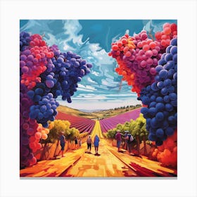 Day In The Vineyard Canvas Print