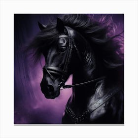 Black Horse 1 Canvas Print