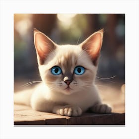 Siamese Cat 4 Canvas Print