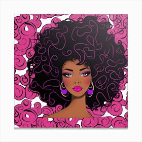 Afro Girl 19 Canvas Print