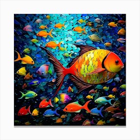 Colorful Fish In The Ocean 1 Canvas Print