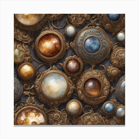 Gold And Gems Canvas Print