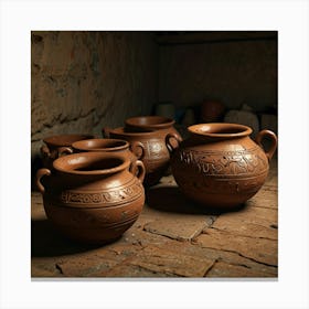Pottery Urns Canvas Print