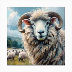 Hampshire Ram Canvas Print