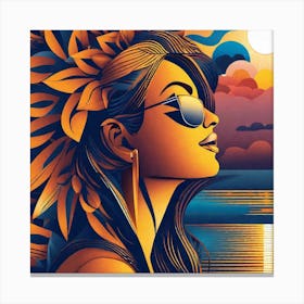 Hawaiian Girl 5 Canvas Print