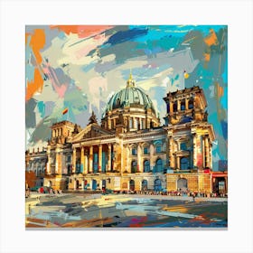 Berlin Reichstag 1 Canvas Print