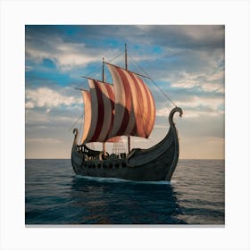 Viking Ship Sailing North East 3 4 Angle Orciz0fdsv23mq Kvcbvwa Kj25gs Qqaolcws7hbv Xq Canvas Print