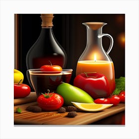 Food And Drink Canvas Print