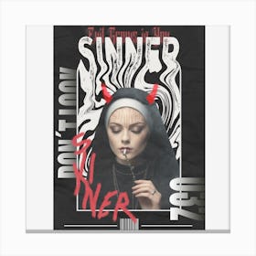 Sinner Canvas Print