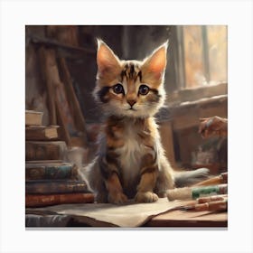 Kitty Cat Canvas Print