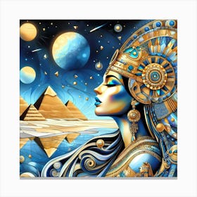 Cleopatra Portrait Artwork 180 Canvas Print