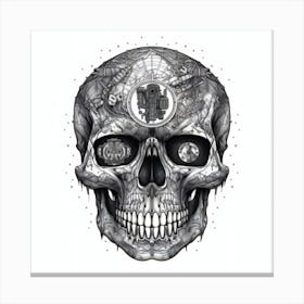 Crypyo Skull 055809 Canvas Print