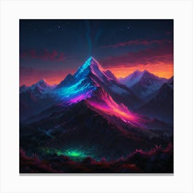 Mountain Landscape Painting 2 Canvas Print